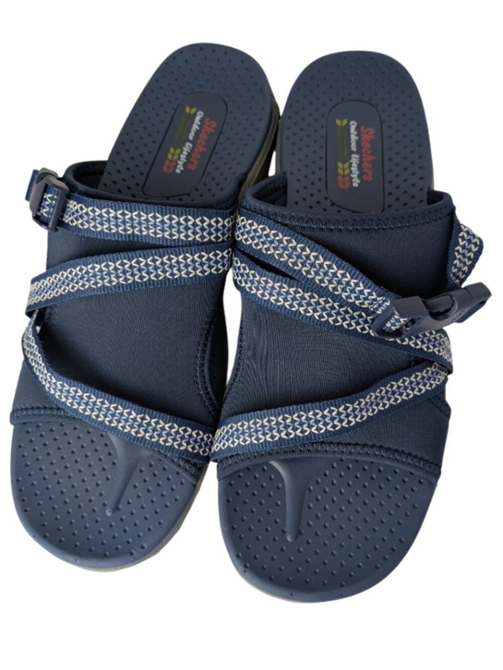 NWOB Skechers Outdoor Lifestyle Washable Navy Sandals 10 - Picture 7 of 9